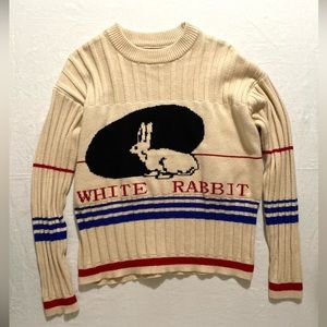 Kina & Tam White rabbit sweater